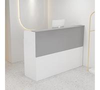 Moderno contatore di ricezione con serratura Der e ripiani aperti Slish Chut Desk per mercati e negozi di alimentari Versatile Display Stat per Retais