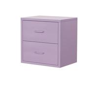 Moderno contenitore in metallo a 2/3/4 ripiani con cassetto - elegante, salvaspazio, per casa, ufficio, dormitorio, elegante design viola per un arredamento elegante