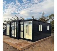 Moderno contenitore prefabbricato piccolo casa portatile espandibile kit casa con camera da letto per cortile soggiorno guest cottage o piccolo fienile uso