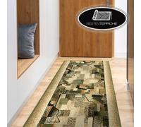 Moderno Conveniente Runner BCF Impressione Oliva, Verde, Abstract Larghezza 60 -