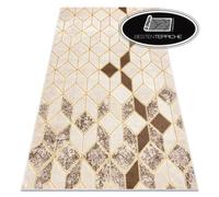 Moderno Conveniente Tappeti " Mefe " Geometrica 3D Crema/Beige Migliore Qualità