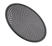 Moderno coperchio di scarico in acciaio inox per un uso sicuro del bagno, design innovativo per evitare scivolamenti (circolare nero)