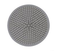 Moderno coperchio di scarico in acciaio inox per un uso sicuro del bagno, design innovativo per evitare scivolamenti (rotondo)