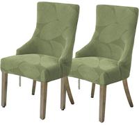Moderno Coprisedia Con Schienale Alto 6/4/2 Pezzi, Elasticizzato Fodera Per Poltroncina Con Braccioli Basso, Scandinava Fodera Elastica Per Sedia Da Ufficio Coprisedie Universali(Olive Green,2pcs)