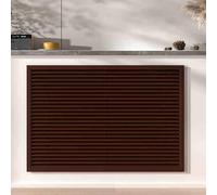 Moderno copritermosifone - Elegante griglia portaoggetti per soggiorno, camera da letto, bagno, marrone scuro, 90 cm, design efficiente, decorazione per la casa essenziale