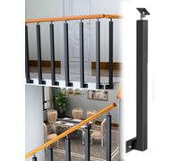 Moderno corrimano per scale decorativo per interni per appartamenti, set da 20 pezzi, colore nero, elegante sicurezza per corridoi e scale