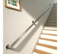 Moderno corrimano per scale interne maniglioni antiscivolo in acciaio inossidabile spazzolato robusti a muro per legno cemento e mattoni ringhiera per gradini di corridoio(2.5m)