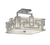 Moderno Deckenleuchte Chino Crema Nichel Angolare Design Lampada Pranzo Salotto