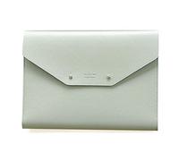 Moderno design in pelle PU, formato A5 writing Padfolio portfolio include writing Pad, portapenne, carta e carta d' identità, tasche aggiuntive, valigetta porta blocco, 17,8 x 22,9 cm Mint Gray