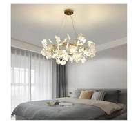 Moderno di Lusso in Cristallo con Design a Foglia di Ginkgo - Ideale per Soggiorno, Sala da Pranzo, Camera da Letto - da a Sospensione da soffitto