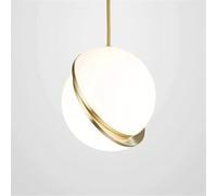Moderno di Lusso Nordico E27 Lampadario Semplice Lampade emisfero Creativo per la Decorazione d'interni Lampada Sospensione a Sfera Globale Loft Dislocazione 25 cm