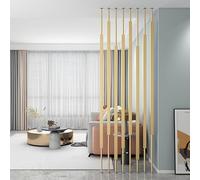 Moderno divisorio per stanza, separatore da parete dal pavimento al soffitto, pannello per la privacy, 8 pezzi, 280 cm, per casa, ufficio e soggiorno, Slish Partit Sn