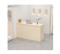 Moderno e compatto tavolo da ricevimento - elegante tavolo per la cassa per salone, ufficio, negozio, clinica e casa, tavolo frontale versatile per spazi commerciali, atrii e aree d'attesa (120 cm)
