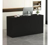 Moderno e minimalista compatto Front Desk banco reception per salone di bellezza ufficio - reception in legno naturale, bancone anteriore