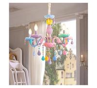 Moderno e Romantico Arcobaleno lampadario di Cristallo Candela Europea per Bambini Ragazza Principessa lampade a Sospensione lampade, Cucina