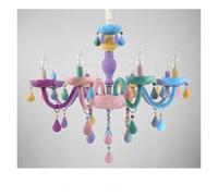 Moderno e Romantico Arcobaleno lampadario di Cristallo Candela Europea per Bambini Ragazza Principessa lampade a Sospensione lampade, Cucina