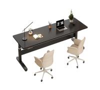 Moderno e Semplice Doppio Sollevamento Elettrico Tavolo Rotondo Scrivania Computer Lettura E Apprendimento Tavolo Da Pranzo Rinforzo Del Tavolo Da Lavoro Scrivania per Computer(White)