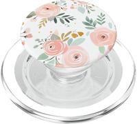 Moderno fiore di fiori rosa floreale con rose PopSockets PopGrip per MagSafe