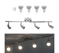 Moderno Kit di Illuminazione a Binario a LED a 4 Luci, Plafoniere, Lampada