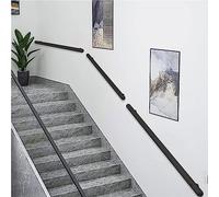 Moderno kit di ringhiere per scale nere complete il sistema per scale interne ed esterneMontaggio a pareteDisponibile in 1-6 metriSoluzione elegante e sicura per la tua casa
