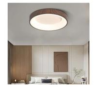 Moderno - Lampada a soffitto a LED Compatibile con Camera da Letto da Soggiorno Cucina Texture in Legno Rotondo Luce lampadario, Luce appesa a LED