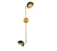 Moderno Lampada Casa Interno Anticato Ottone Decorativo Luce 2 Bracci Armatura