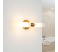 Moderno Lampada da Parete Davila IN Ottone 2x G9 Wandleuchte Luce Specchio Bagno
