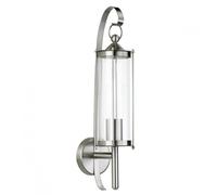 Moderno Lampada per Esterni IN Acciaio Cortile Luci Parete Lanterna H50cm E27