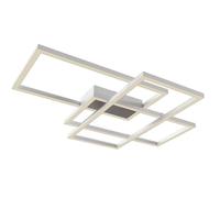 Moderno Lampadario a LED, Luce da Soffitto, Design Urban, Struttura in metallo Bianco, per soggiorno, sala pranzo, ufficio, camera letto, ufficio, con LED incluso 3000K 5000LM 80W