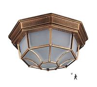 Moderno Lampadario a Sospensione Luce Pendente Lampada da Soffitto LED per Esterni con Sensore di Movimento per Corridoio Cucina Camera da Letto Ingresso Patio 6000K Bronzo (Monocolore 6000K)