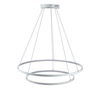 Moderno lampadario in metallo in metallo Acrilico a cima a sospensione a LED a LED LED ANECHIO per la camera da letto del soggiorno tavolo da pranzo camera da letto bianco + 3 opzioni di colore 60/80