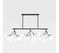 Moderno lampadario rettangolare Sputnik a 27 teste in ottone spazzolato lampadario a sospensione metà secolo oro lampada da soffitto da appendere compatibile con corridoio, bar, cucina, sala da pranzo