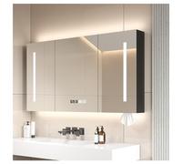 Moderno LED bagno ty con dimmer 2 ante armadio a parete interruttore touch design elegante per la decorazione domestica soluzione di archiviazione salvaspazio.