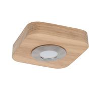 Moderno LED Deckenleuchte Oana Legno Metallo IN Cromo 5W 3000K Compatto Ingresso