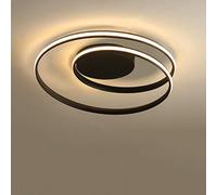 Moderno LED lampada da soffitto a Spirale Design Minimalista Anello in Metallo e Acrilico Fiore Plafoniera per Sala da Pranzo Soggiorno Camera da Letto Patio Luce da soffitto Lampada a Sospensione