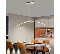 Moderno LED sala da pranzo luci a sospensione arco dimmerabile Bianco lampada a sospensione ufficio soffitto lampadario tavolo da pranzo lampada altezza regolabile soggiorno camera da letto L150cm/70W