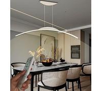 Moderno LED sala da pranzo luci a sospensione arco dimmerabile Bianco lampada a sospensione ufficio soffitto lampadario tavolo pranzo lampada altezza regolabile soggiorno camera da letto L80cm/32W