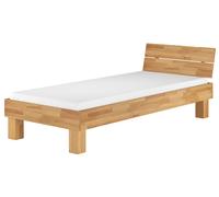 Moderno letto in Faggio con materasso 100x200 su doghe rigide curve 60.80-10FLM