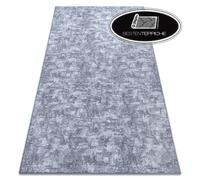 Moderno Lunga Durata Pavimento Tappeto 'Solido' Grigio Cemento Grande su Misura