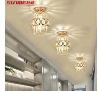 Moderno lusso piccolo cristallo plafoniere lampadario soggiorno portico corridoio corridoio balcone sala da pranzo studio casa illuminazione interna
