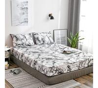 Moderno Marmo Motivo Bug-Proof Coprimaterasso Per Casa E Albergo Letto Stanza