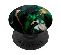 Moderno marmo verde smeraldo PopSockets PopGrip Adesivo