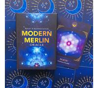 Moderno Merlin Oracolo Scheda Strato Magico & Manifestatione Da Lon Beyond Words