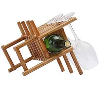 Moderno Minimalista Creativo Portabottiglie Decorazione Rattan Tocco Lieve Soggiorno Casa Wine Rack Display Wine Cabinet Decorazione 28.5 X 20.5 X 24 cm Vita Interessante