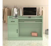 Moderno Minimalista Front Desk Tavolo Cassa per Negozio di Abbigliamento Salone di Bellezza Boutique Contatore Ricevimento Elegante Petit Bureau de Réception Versatile Bar Comptoir