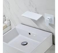 Moderno mixer da bagno a parete nera moderna tocco di rubinetto del lavandino a base di bacino per acqua calda e fredda tutta la costruzione in rame 2 fori eleganti rubinetti da bagno eleganti