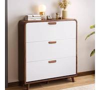 Moderno mobiletto portascarpe con Organizer per Ingresso, Sottile e Indipendente, con Secchio Ribaltabile, portascarpe
