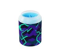 Moderno Neon Line Camouflage Portatile Dog Cleaner Rondella e Massaggiatore con Spazzola in Silicone Morbido Animali Piedi Kit di Pulizia per Cani di Piccola e Media