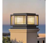 Moderno Nero Outdoor Post Lights Impermeabile Hardwired Pier Lanterne per Giardino Patio Deck vialetti e ingressi Slish Colonna C Illuminazione Paesaggio
