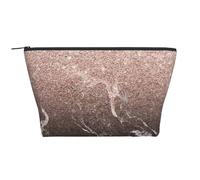 Moderno oro rosa marmo nero rosa glitter, Borsa da toilette Borsa per trucco Borsa per cosmetici Borsa da toilette da viaggio portatile